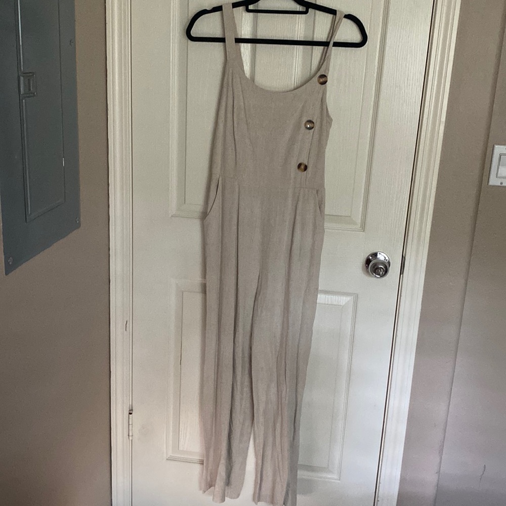 Tan jumpsuit